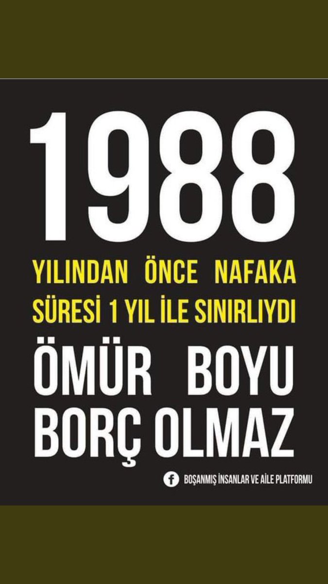 #ErkektenEmeklilikSistemi 
#SüresizNafaka
<a href="/Akparti/">AK Parti</a> 
<a href="/MHP_Bilgi/">MHP</a> 
<a href="/rprefahpartisi/">Yeniden Refah Partisi</a> 
<a href="/HUDAPAR/">HÜR DAVA PARTİSİ</a> 
<a href="/RTErdogan/">Recep Tayyip Erdoğan</a> 
@ErbakanFatih 
<a href="/Mahi_Nur/">Mahi_Nur</a> 
<a href="/yilmaztunc/">Yılmaz TUNÇ</a> 
<a href="/zyapicioglu/">Zekeriya Yapıcıoğlu</a> 
YENİ YUVA KURMAYI ENGELLEYEN BU ZULME BİR SON...