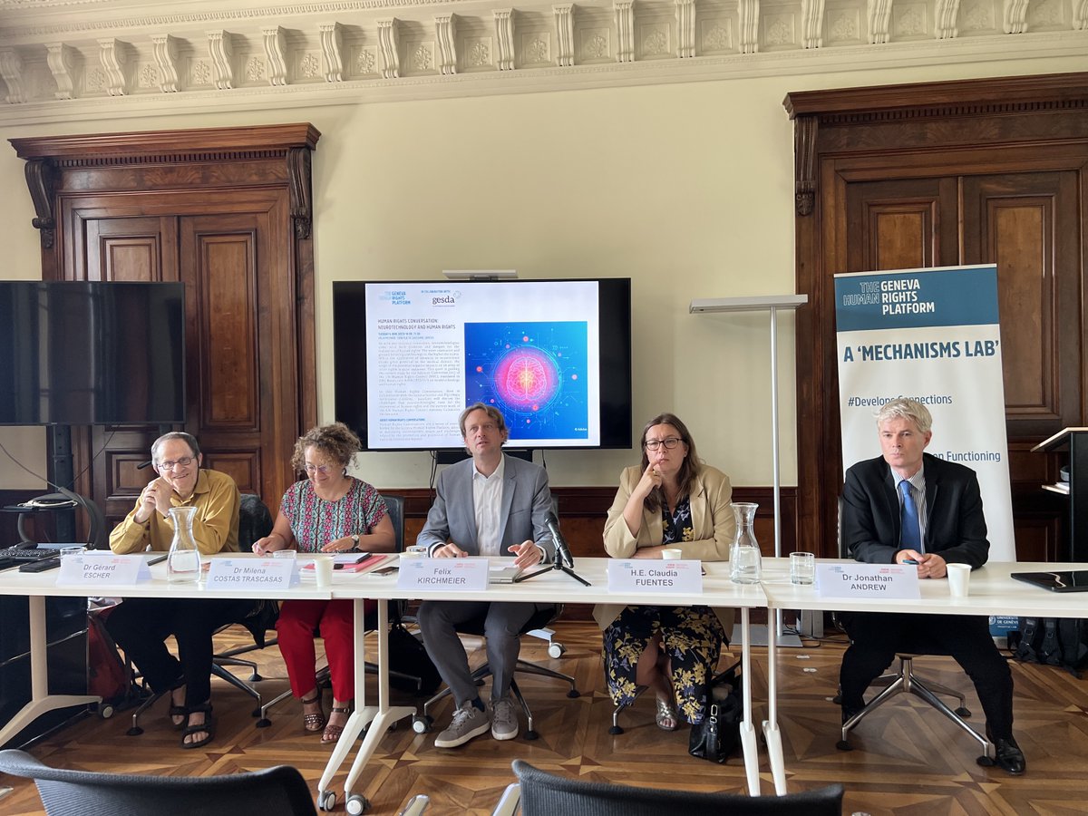 Geneva Science and Diplomacy Anticipator (@gesdaglobal) on Twitter photo Now: #HRConversations by <a href="/Geneva_Academy/">Geneva Academy of IHL and Human Rights</a>
Key to <a href="/GESDAglobal/">Geneva Science and Diplomacy Anticipator</a>, these Conversations bring together experts to discuss issues & challenges related to #HumanRights, highlighting the role #Geneva can play in facilitating a science and diplomacy dialogue.
🔗bit.ly/45MElBl Now: #HRConversations by <a href="/Geneva_Academy/">Geneva Academy of IHL and Human Rights</a>
Key to <a href="/GESDAglobal/">Geneva Science and Diplomacy Anticipator</a>, these Conversations bring together experts to discuss issues & challenges related to #HumanRights, highlighting the role #Geneva can play in facilitating a science and diplomacy dialogue.
🔗bit.ly/45MElBl