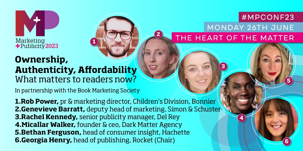Looking forward to this panel at @thebookseller's Marketing & Publicity conference - should be fun! See you there, you M&P heroes #MPCONF23