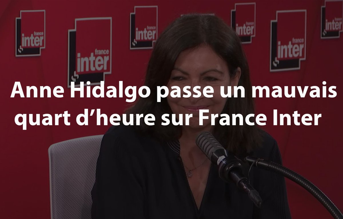 MAUVAIS QUART D’HEURE - Invitée de l’ITW de 8H20 sur France Inter, la maire de Paris voit ses arguments retoqués par les journalistes Salamé et Demorand...

A.H - [sur la retraire] c’est un délitement total de notre démocratie (...) Il n’y a pas eu de négociation avant une loi…