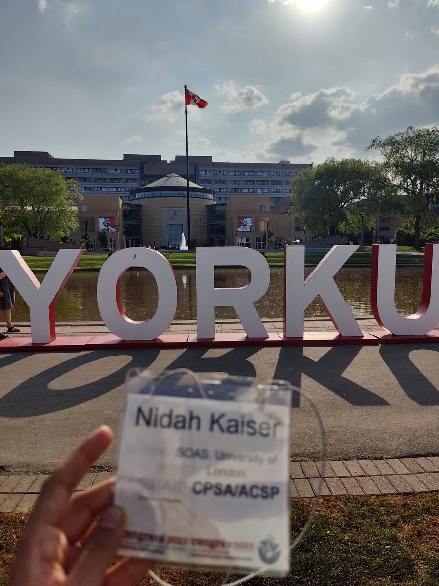 nidahkaiser's tweet image. It was great to present my paper at @cpsa_acsp Congress at @YorkUniversity in the panel on Modalities of State Governance. Thank you to @ChoquetteElena, @_mhiebert and other colleagues for the insightful discussions! #CPSA2023