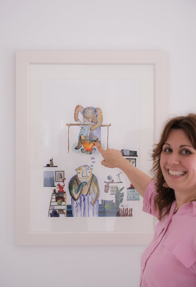 GuernseyLitFest's tweet photo. This year, Šárka Lee held an exhibition at the Gate House Gallery to view the original illustrations from her books The Bare Truth about Goldilocks and The Kingdom of Deep Sleep.
📸 @PaulWChambers70
#NotJustABookThing #GsyLitFest https://t.co/RKHVTy9BQt