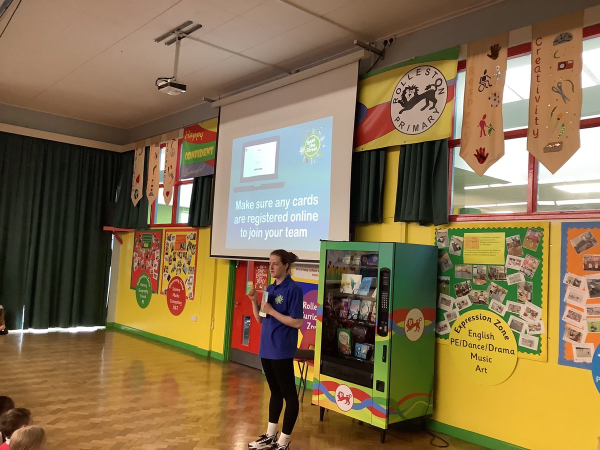 RollestonPri's tweet photo. We were so excited to hear all about @BTSLeicester from Laura in our assembly today! It starts tomorrow so watch out for the maps and cards which will be sent out with the children today. Let’s get Rolleston to the top of the points board! https://t.co/muFmrbiGo6