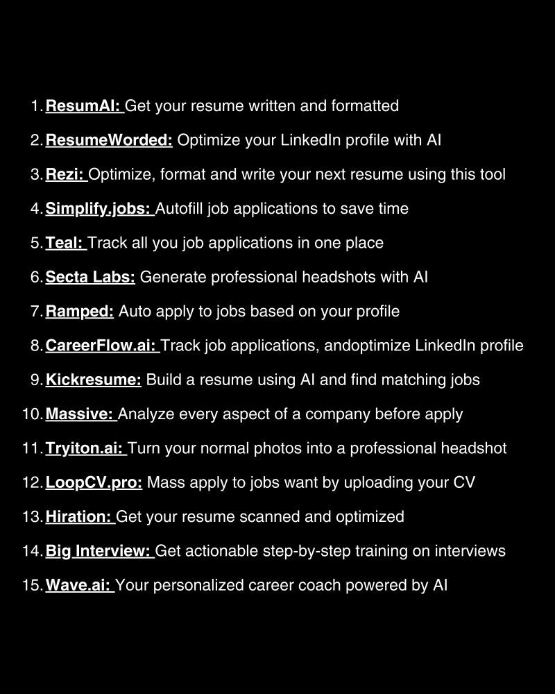 HyparzOfficial's tweet photo. Unlock Opportunities with AI: Powerful Tools for a Better Role! 🚀✨
🔍 Resume Optimization
🎯 Personalized Job Recommendations
💼 Interview Preparation
📈 Skills Enhancement

 Let technology be your ally!

#AI #JobSearch #ArtificialIntelligence #TechTrends #CareerAdvancement https://t.co/tuyDfuvrNn