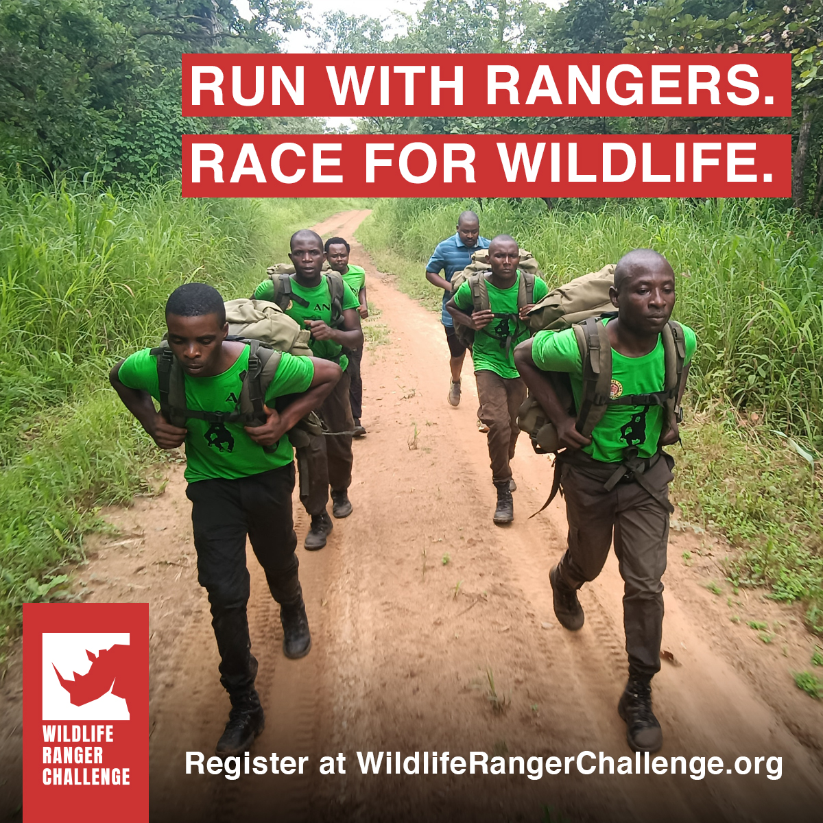 Support our Rhino Rangers On 16th September, show you are #ForWildlifeRangers and run in solidarity with wildlife guardians by registering at WildlifeRangerChallenge.org