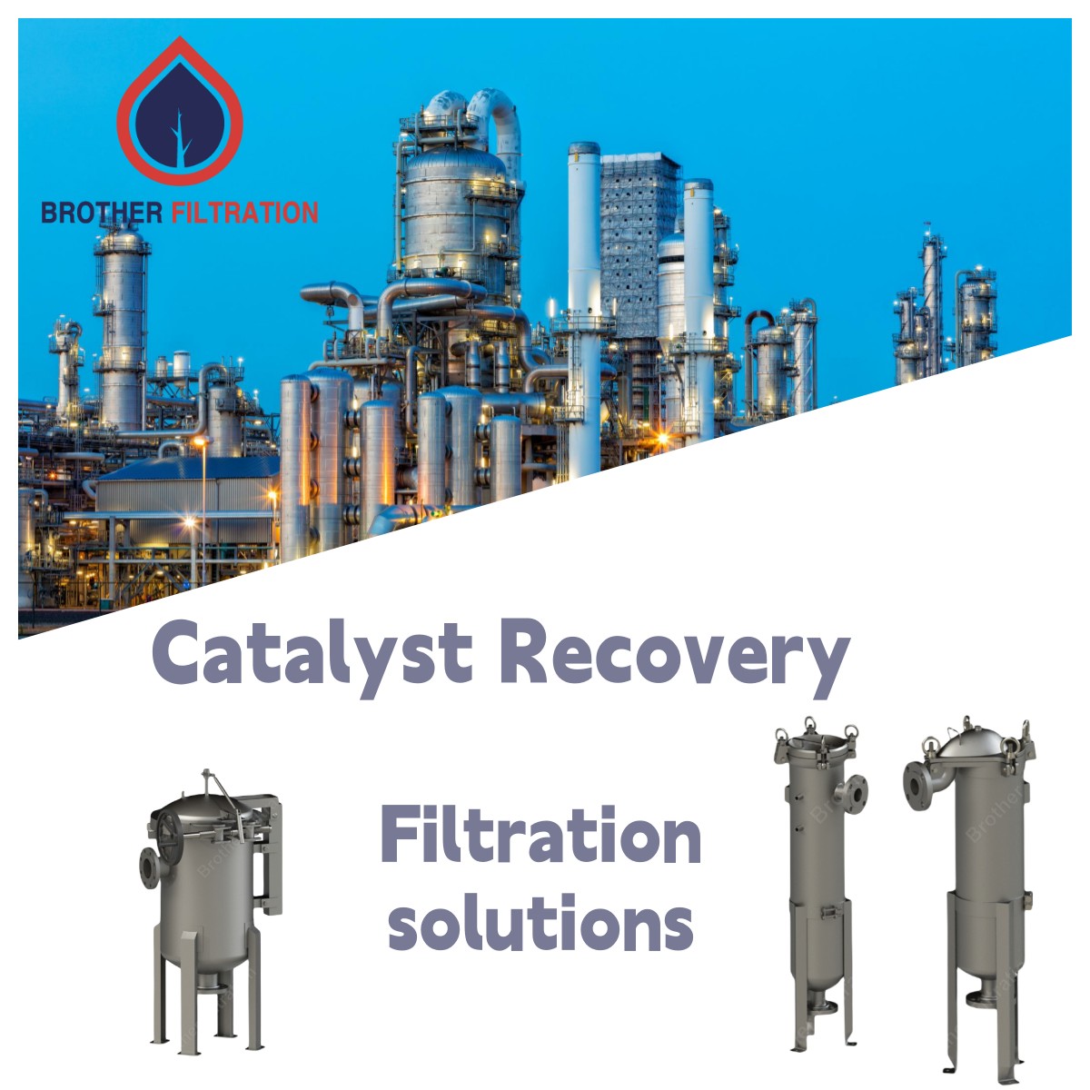 filtration_ltd's tweet image. Catalysts for petroleum refining are essential since most processes after the crude unit are catalytic. An important component of a hydrogenation system is catalyst filtration.#PetrochemicalIndustry #CatalystFiltration #CatalystRecovery #Sustainability