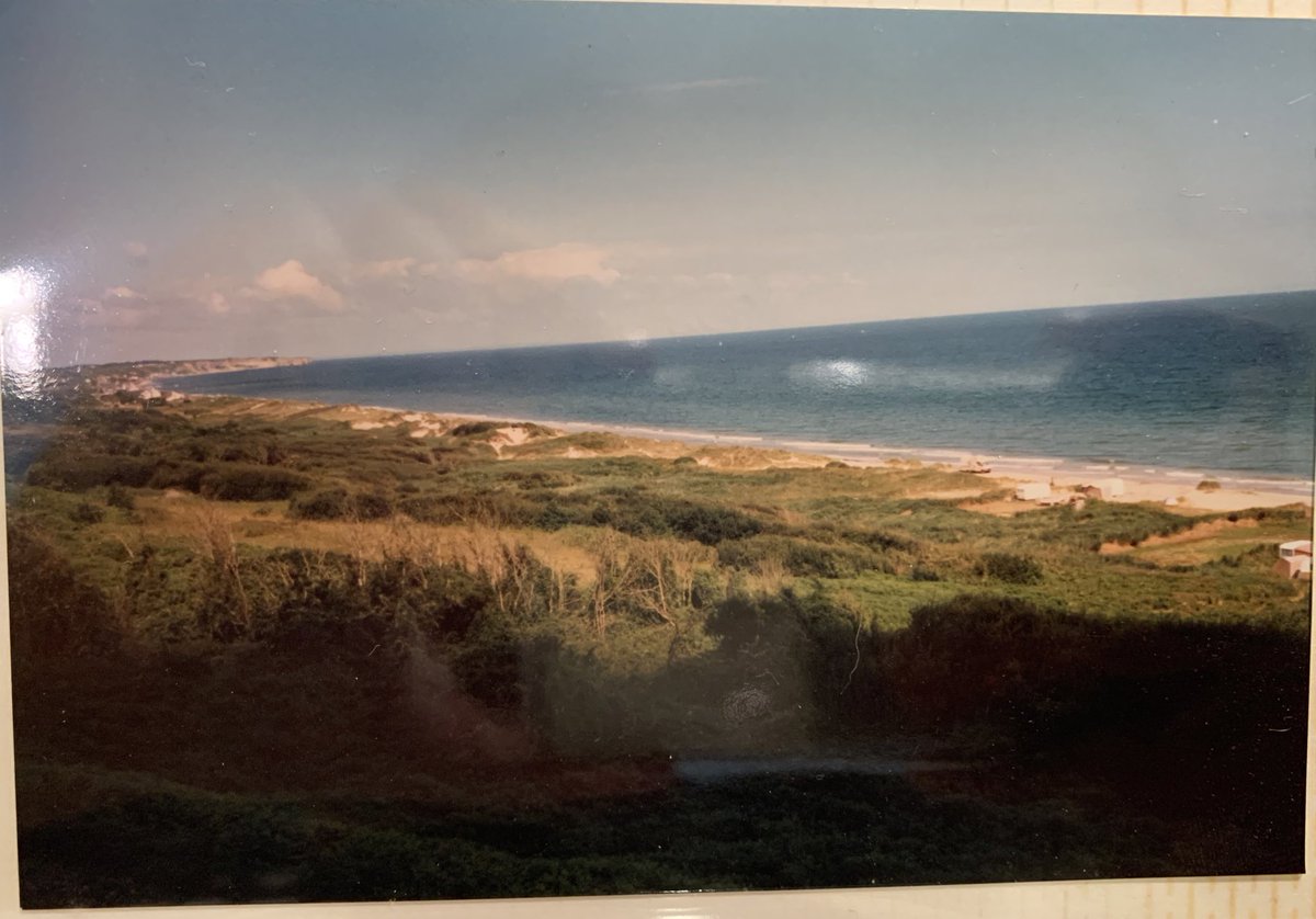 79 years ago today, the Allies stormed Normandy.  Here’s a photo of Omaha Beach I took in 1987. #DDay