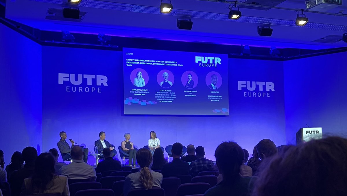 I’m at #futrEurope Great line up of speakers and topics. Hoping to meet some old chums and new #retail #retailtech #customer
