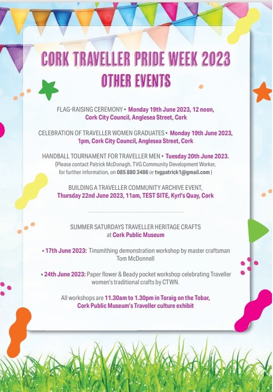 CorkCityPartner's tweet image. #DateForYourDiary

Cork Traveller Pride Week 2023 🗓