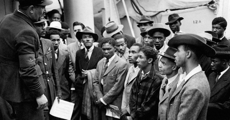 RoyalFamily's tweet photo. Marking the 75th anniversary of the arrival of the HMT Empire Windrush to British shores in 1948, His Majesty The King has commissioned ten leading artists, from Britain and abroad, to create portraits of ten pioneering members of the Windrush Generation.

Read more. 👇