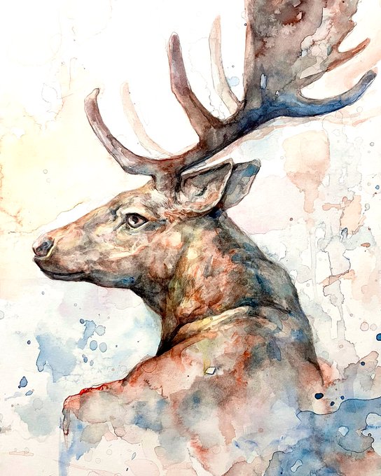 「deer traditional media」 illustration images(Latest)