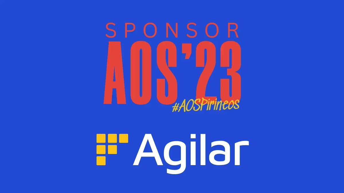 AOS_AgileSpain's tweet image. Hoy queremos agradecer a @AgilarSpain que se une a la aventura y patrocina #AOS23. Gracias también por continuar generando sinergias de valor para fortalecer la comunidad #Agile
.
#AOSPirineos @agilespain @agilearagon @leanagilebcn @agileNorte 
#OpenSpace
#sponsor #patrocinio