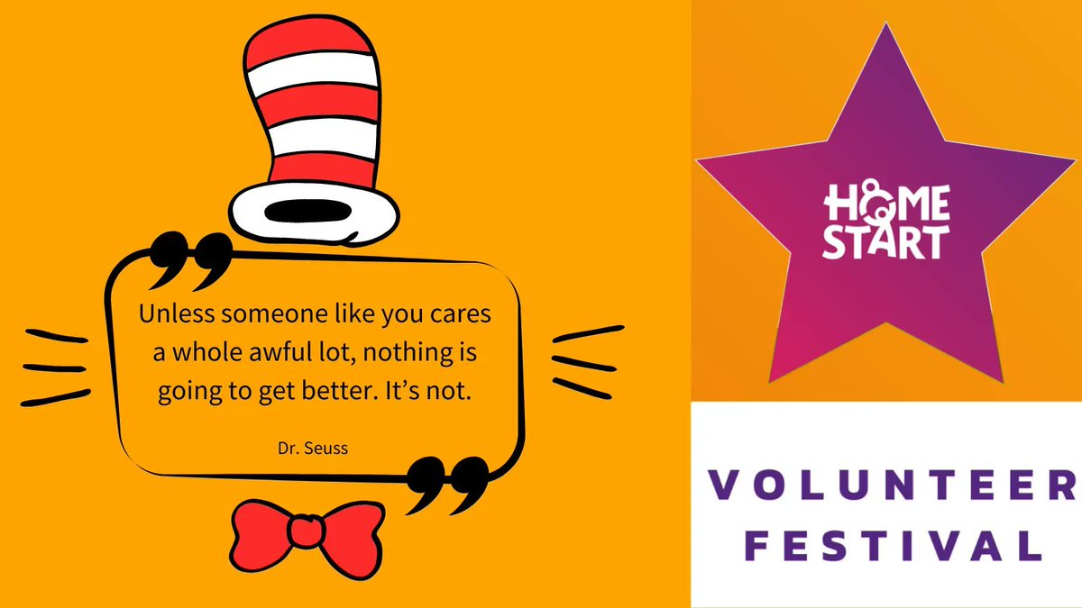 Dr Seuss totally summing up the role of volunteers for #VolunteersWeek and #HomeStartVolunteerFestival!

#Volunteers  #VolunteersWeek #HeartOfHomeStart #HereForFamilies