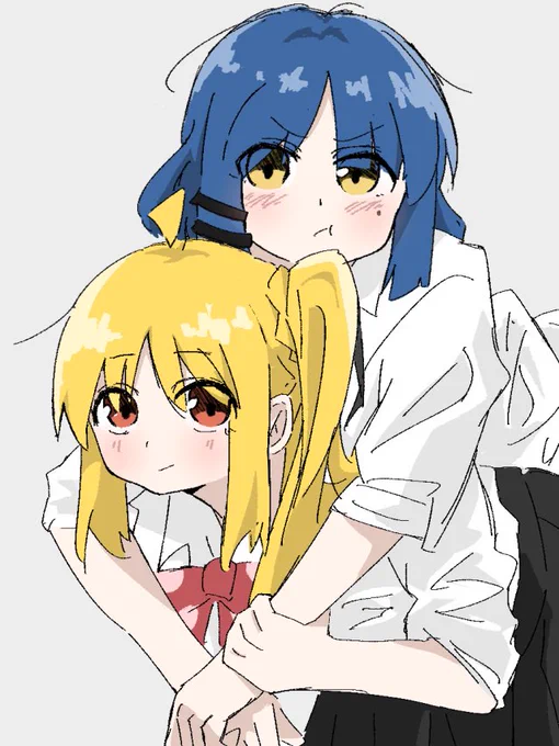 リョウ虹 #ぼっち·ざ·ろっく #山田リョウ #伊地知虹夏 #イラスト
