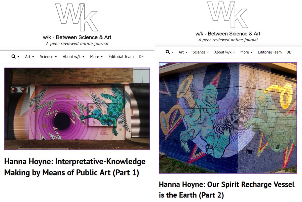 Explore the power of street art to tap into, and stir up, our environmental consciousness and inspire biophilic action with Canberra artist Dr Hanna Hoyne! -- in our "Street Art, Science &amp; Engagement" series <a href="/wkScienceandArt/">w/k- Between Science & Art</a>: between-science-and-art.com/tag/street-art/ #StreetArt #scicomm  #CBRarts
