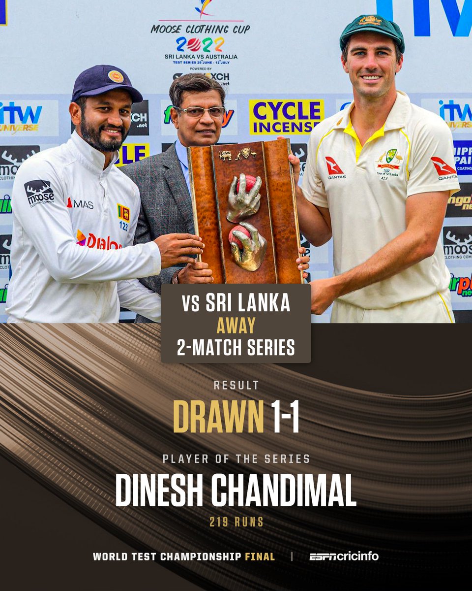 It was a dream for spinners on Australia's trip to Galle, where Sri Lanka collapsed in the opener before Dinesh Chandimal's double-ton and Prabath Jayasuriya's 12 wicket on debut secured a draw 🤝