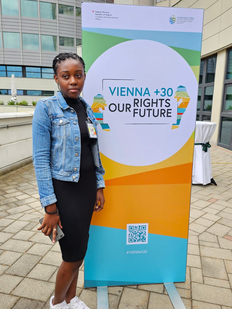 Children4peaceC's tweet photo. Gloria and Divina, Children for Peace,  participating in the 2023 Vienna Youth Human Rights Defenders Conference at Vienna, hosted by the Special Rapporteur, the Austrian Government and the United Nations Office at Vienna (UNOV). https://t.co/KvlnbuKVP2