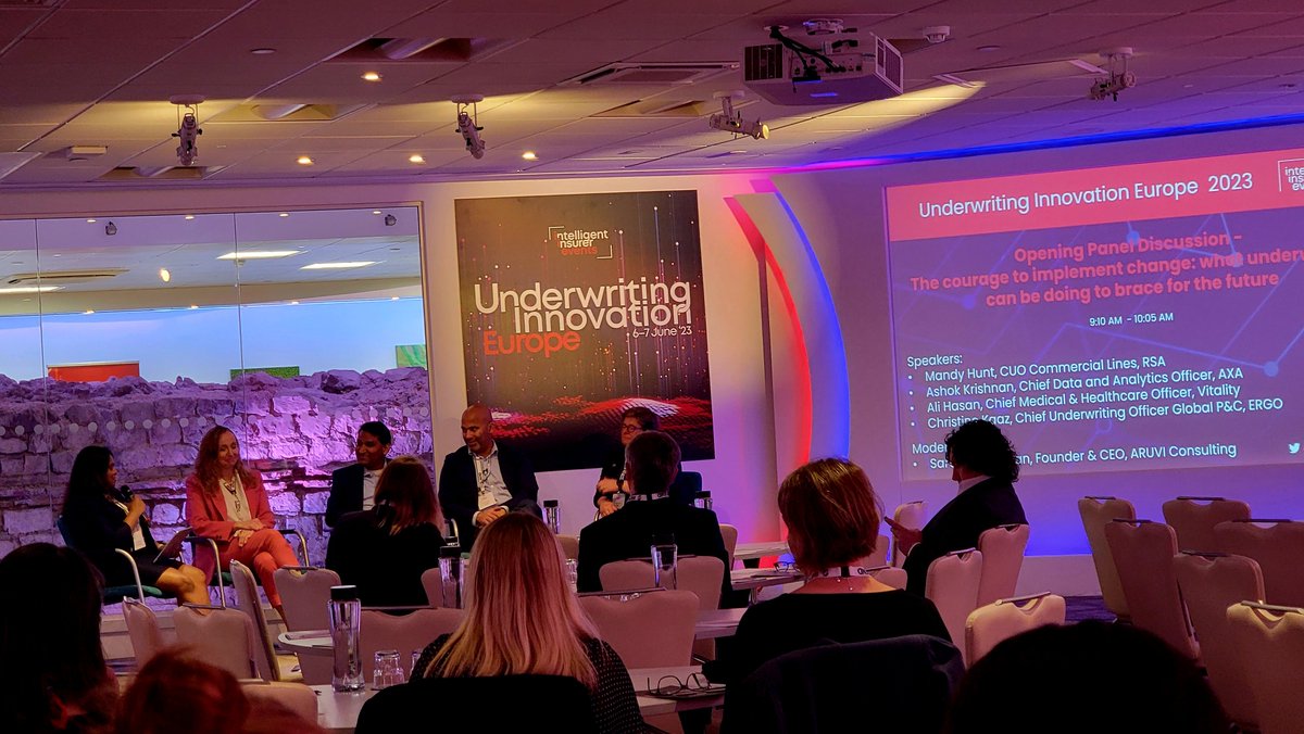 Wonderful opening Panel at <a href="/intelligentins/">Intelligent Insurer</a> Underwriting Innovation 2023 👏

"The Courage to Implement Change"