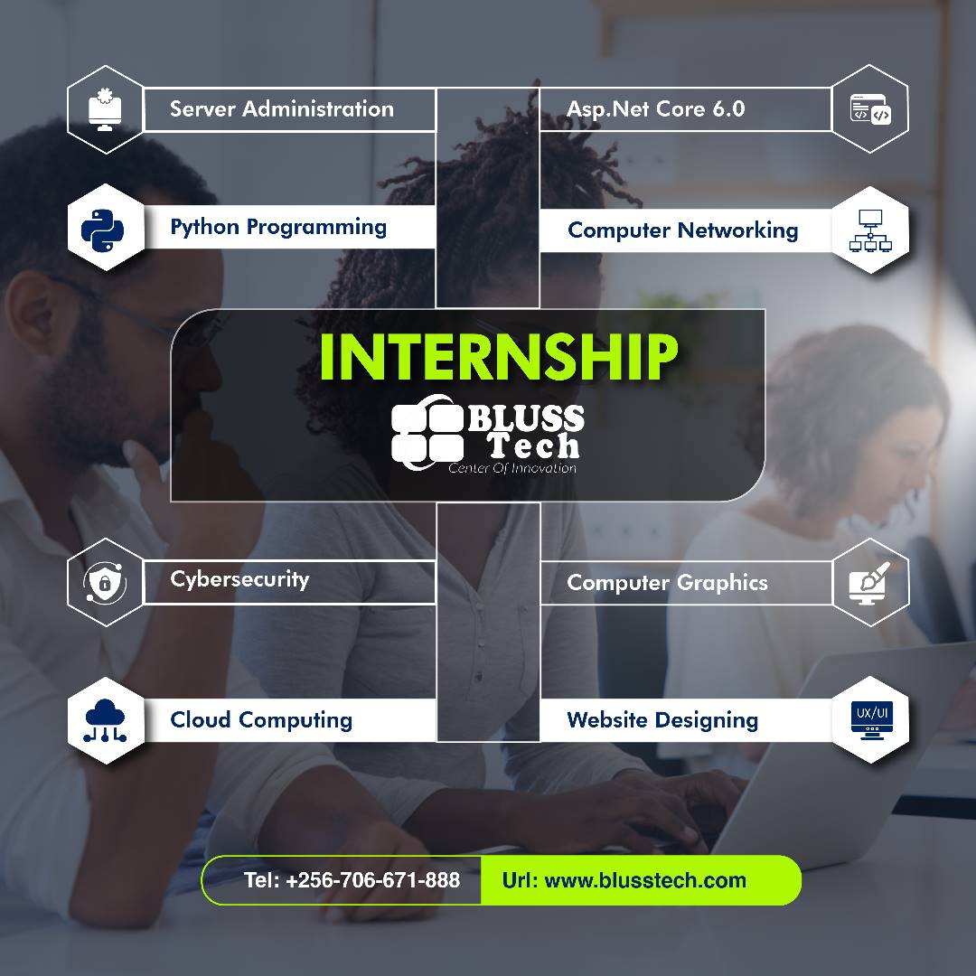 🔥 Exciting Internship Opportunity @BLUSSTech! Gain hands-on experience in server administration, programming, cyber security, graphics designing, cloud computing, and web designing. Apply now! #Internship #Tech #ApplyNow