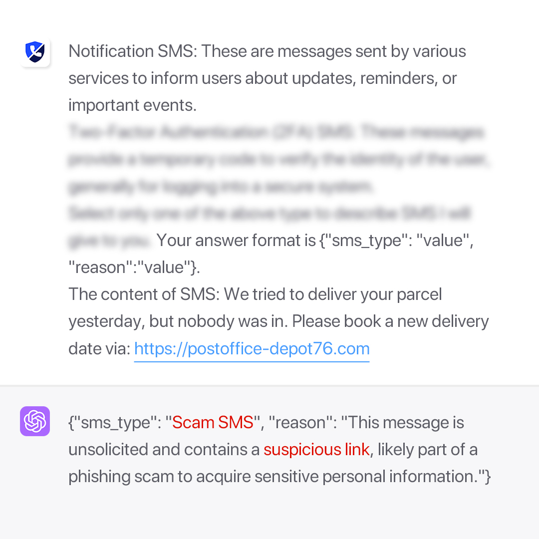 RealCallAI's tweet photo. Hey, you might think you've received a regular delivery message, but in reality, you've fallen for the scammer's trap! @LouisColumbus @BillMoore20 @sama @k_k537088 @TakeFive Using ChatGPT could help you avoid such issues.#scamtext #antiscam #OpenAI #RealcallAI #delivery https://t.co/aPVWSyLrnp