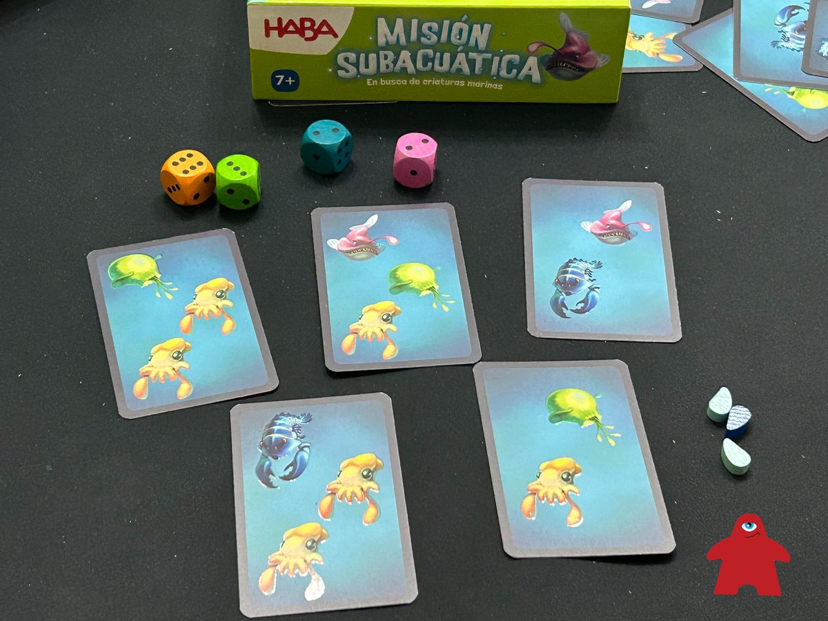 Cuentameunjuego's tweet photo. Jugamos nuestras #PrimerasCuJPartidas a Misión Subacuática, un juego de #CarloEmanueleLanzavecchia ilustrado por #JacquiDavis y editado por @HABA_es
👥De 2 a 5 personas.
⏳15 minutos.
🐠A partir de 7 años.
#ElJuegoDeMesaEsCultura https://t.co/b8wPjg18bO