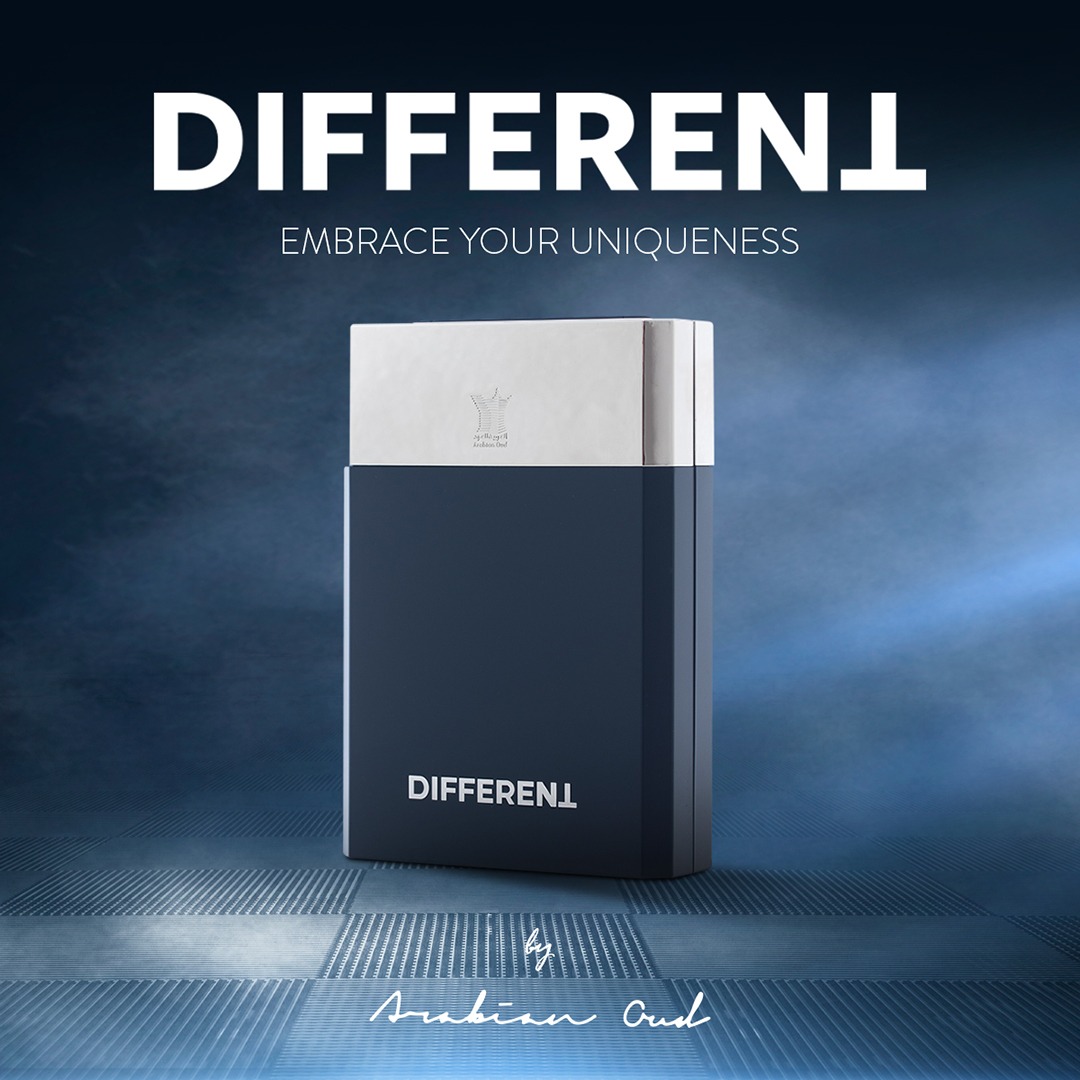 ArabianOudFr's tweet photo. Reflétant la quintessence de l'homme, DIFFERENT célèbre l'insolite, l'excentrique et la fable.
Un nouvel ajout à notre collection de parfums avec des tons frais qui se transforment en tons capiteux d'herbes orientales qui vous raviront.

#ArabianOud #ArabianOudFr #Different https://t.co/QWMold9kpg