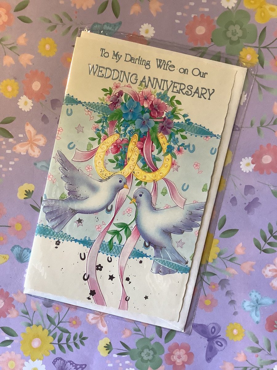 WatsonsVintage's tweet photo. I only have TWO of these ADORABLE #Vintage Circa #1980s #WifeAnniversaryCards left now at just Β£3.50 each! https://t.co/a2nhNqSP3l #DoveDesign #FloralDesign #NostalgicCard #CardToKeep #PrettyCard https://t.co/asgOOXKDyQ