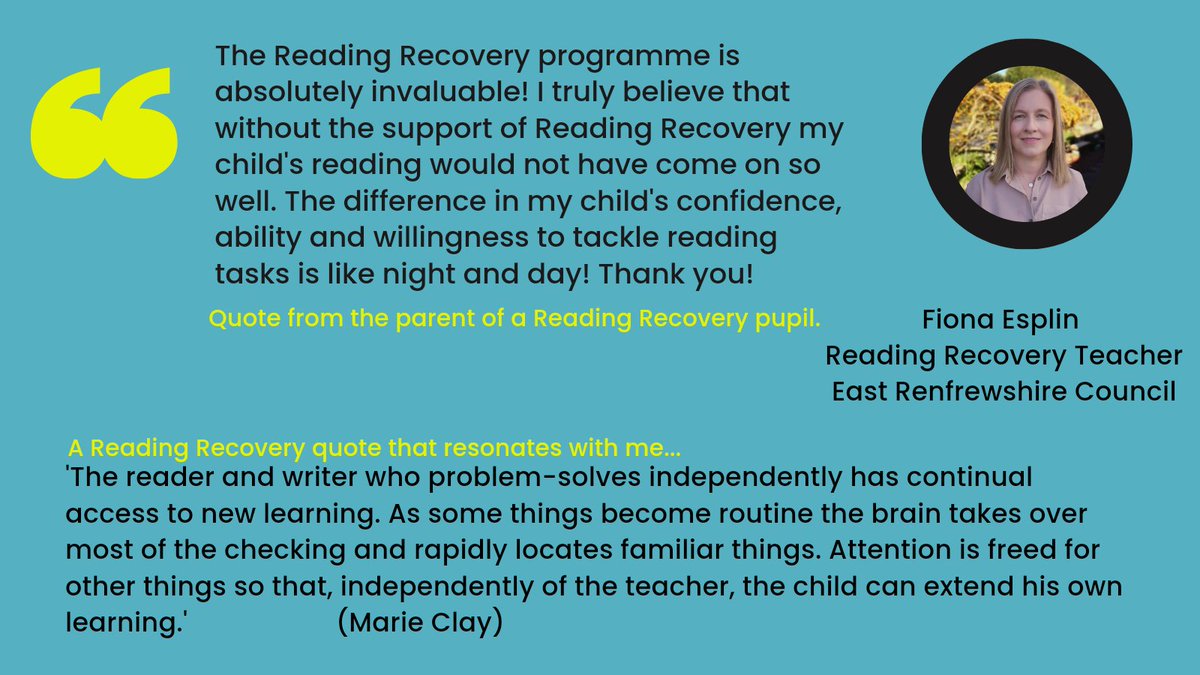 Mrs Esplin @HillviewERC considers theory from Marie Clay that has resonated with her throughout her years of teaching #ReadingRecovery. She shares a quote from a parent who thinks the programme has been "absolutely invaluable" to their child. #ChangingLives @ILC_RREurope