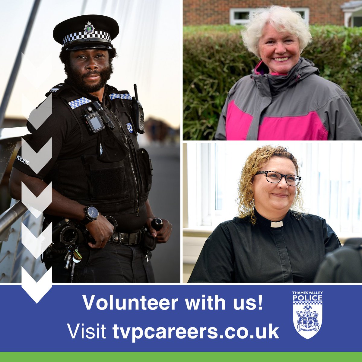 If you would like to make a difference in your local community, consider volunteering some of your spare time at Thames Valley Police.

For more information and to see all of our current volunteering opportunities visit  👉 
 orlo.uk/Lkrdm

#NationalVolunteersWeek