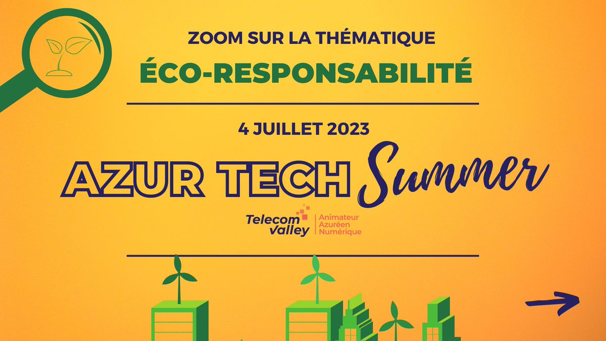 TelecomValley's tweet image. 🔎 Zoom sur la thématique : 𝗲́𝗰𝗼-𝗿𝗲𝘀𝗽𝗼𝗻𝘀𝗮𝗯𝗶𝗹𝗶𝘁𝗲́
Le 4 juillet découvrez l&apos;une des thématiques de l&apos;#AzurTechSummer : #Écoresponsabilité #GreenIT #Tech4Green #EnjeuxEnvironnementaux #ChangementDePratiques #DéfisNumériques
Plus d&apos;infos sur 👉lnkd.in/eGs5rQmn