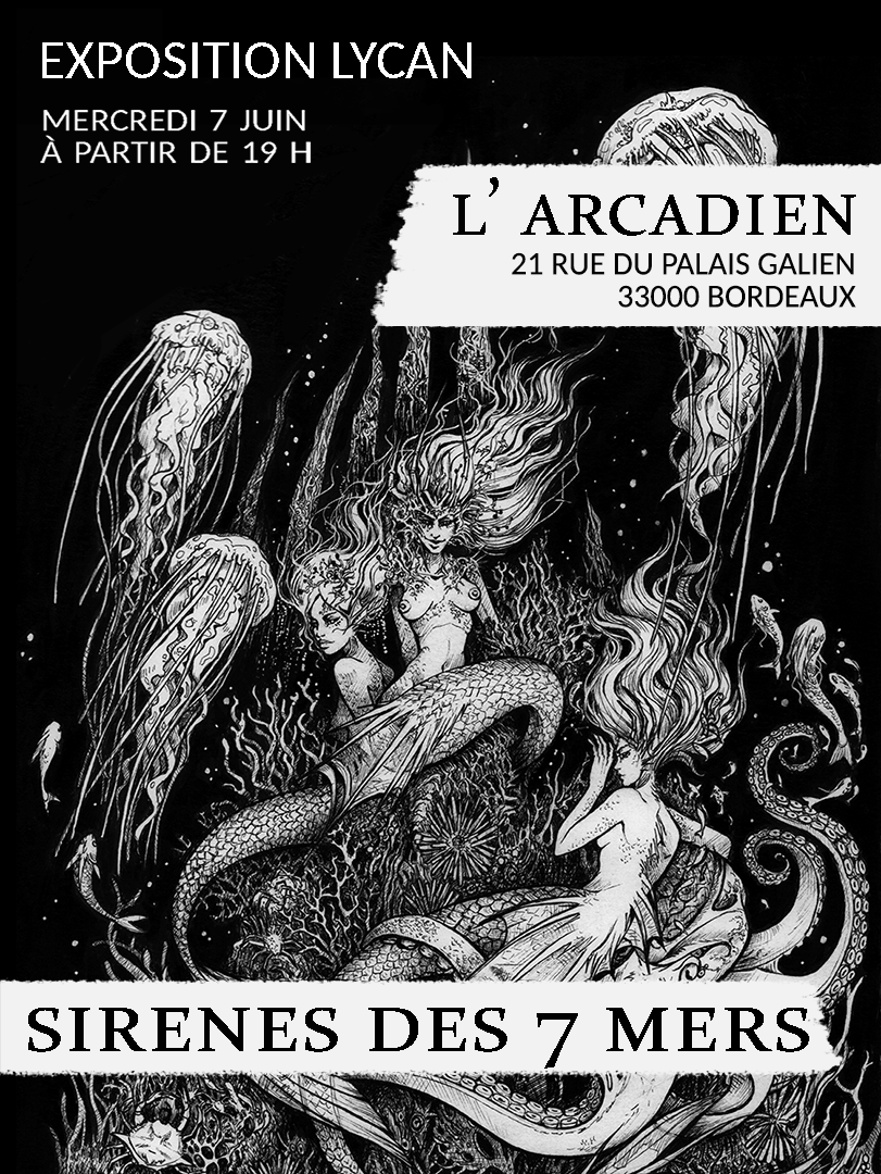 Lycancorp's tweet photo. Si vous voulez voir mon travail :)
#mermaid #exposition #ink #illustration https://t.co/r7gh7lDA9E