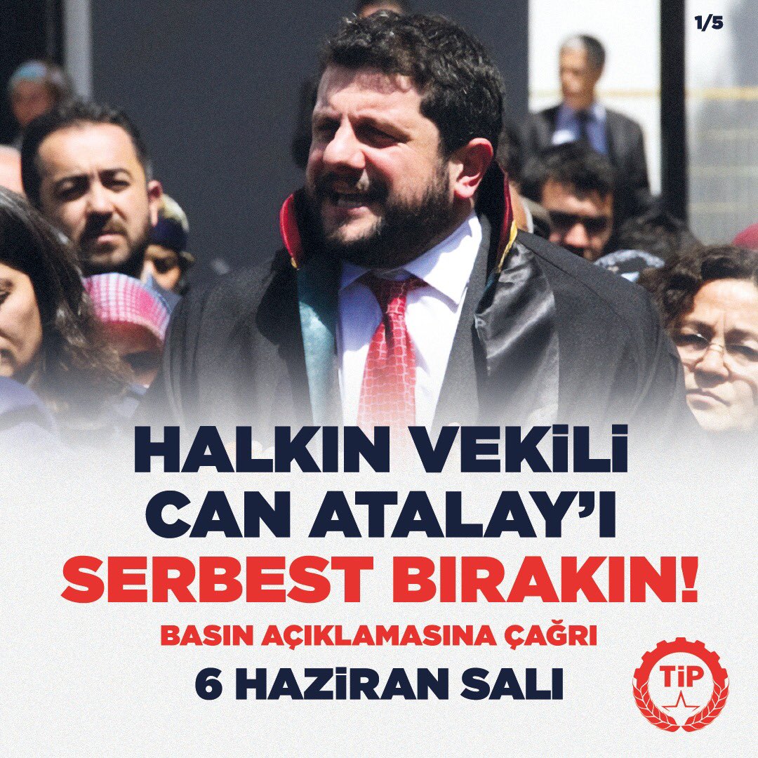 tipgenelmerkez's tweet photo. Halkın vekili #CanAtalayaÖzgürlük için 36 ilde, 85 ayrı noktada buluşuyoruz!

#CanAtalayıSerbestBırakın https://t.co/fIJzqzuwna