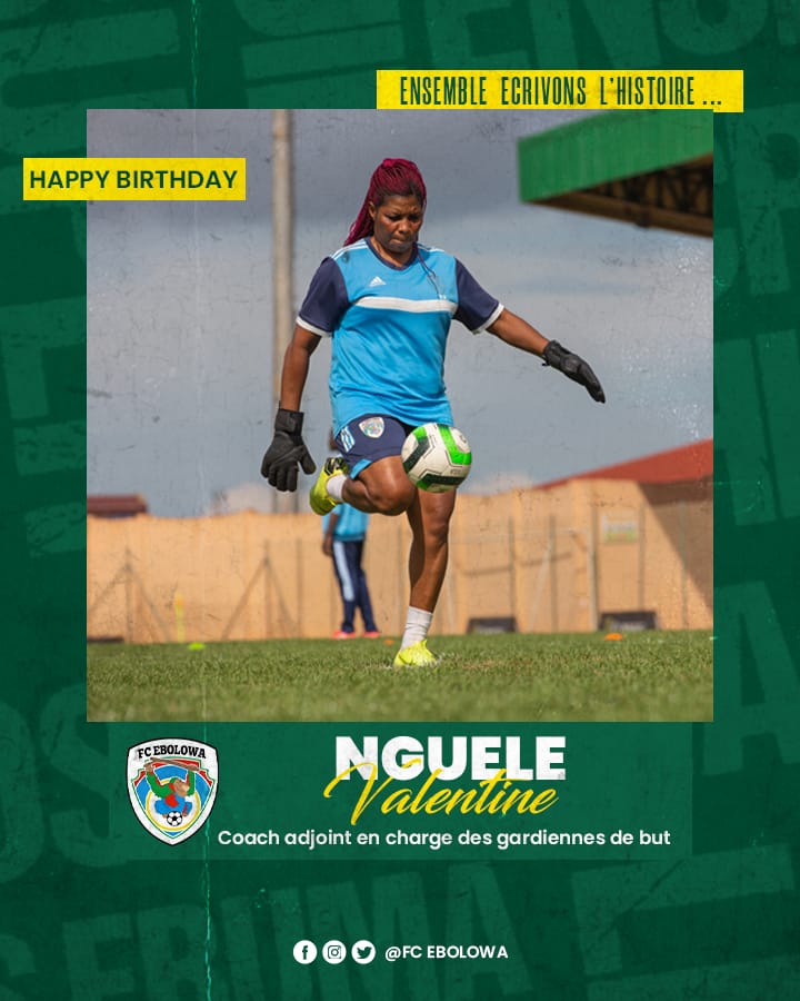 @FCEbolowa  wishes an Happy Birthday to his goal kepper coach's #NGUELE Valentine '' Le moule '

#FCE
#birthdaycelebration 
#GuinnessSuperLeague 
#PAK
#EnsembleEcrivonsLhistoire