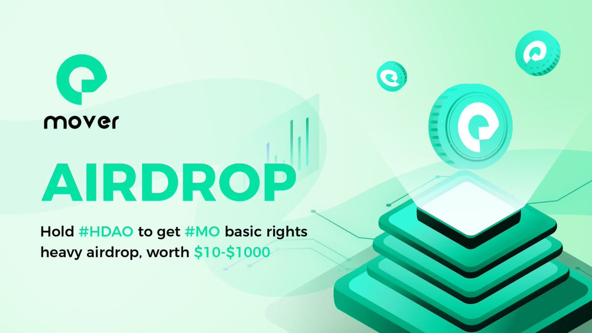 zen91389's tweet photo. 🚨 Big news!  🚨

    💰Hold #HDAO to get a heavy airdrop of #MO basic rights, worth $10-$1000 random airdrop💸💸

    You can claim 👇100% according to the address where you hold HDAO or repost comments 🎁 https://t.co/hPa1VlUEwA