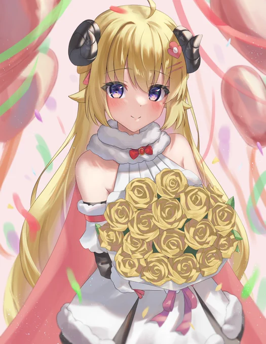 わためぇ誕生日おめでとう #つのまきあーと #ホロライブ