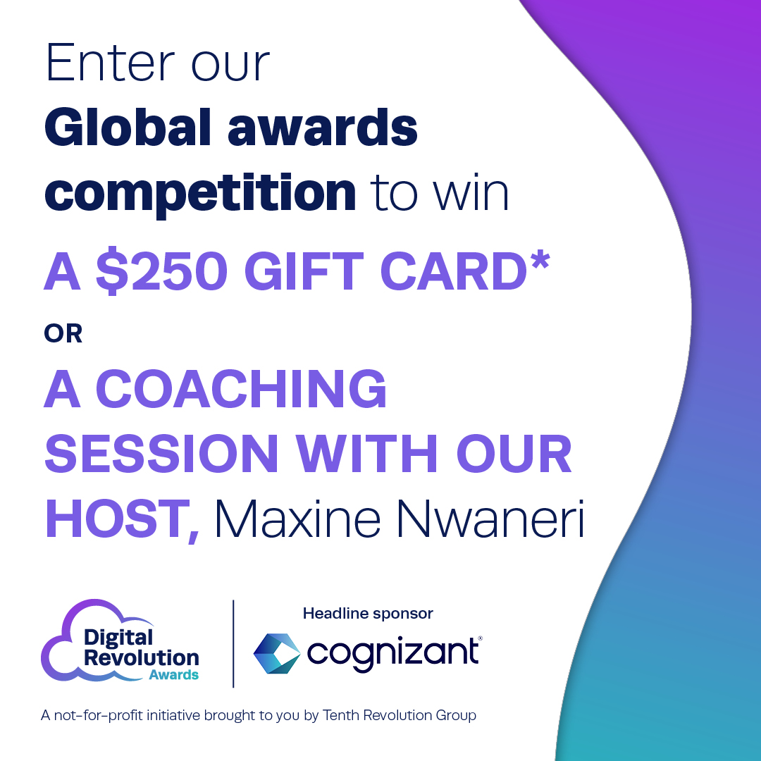 There’s still time to take part in our Global awards social competition! 🤩

You could win a $250 gift card for a retailer of your choice OR a 1 on 1 Goal Accelerator Strategy or Coaching Session with our host, @MaxineNwaneri, founder of The Future is Greater.

(1/3)