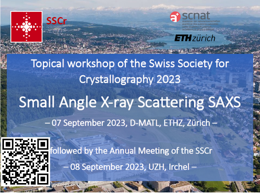 Swiss-crystallography (@swisscrystallog) on Twitter photo 📢Registrations are open for the
Topical workshop of the SSCr 2023:
"Small Angle X-ray Scattering SAXS"
📅– 07 September 2023, D-MATL, <a href="/ETH_en/">ETH Zurich</a> , Zürich
Don't miss this opportunity to learn and discuss with leading experts in the field of SAXS!
swiss-crystallography.ch/en/uuid/i/8995… 📢Registrations are open for the
Topical workshop of the SSCr 2023:
"Small Angle X-ray Scattering SAXS"
📅– 07 September 2023, D-MATL, <a href="/ETH_en/">ETH Zurich</a> , Zürich
Don't miss this opportunity to learn and discuss with leading experts in the field of SAXS!
swiss-crystallography.ch/en/uuid/i/8995…