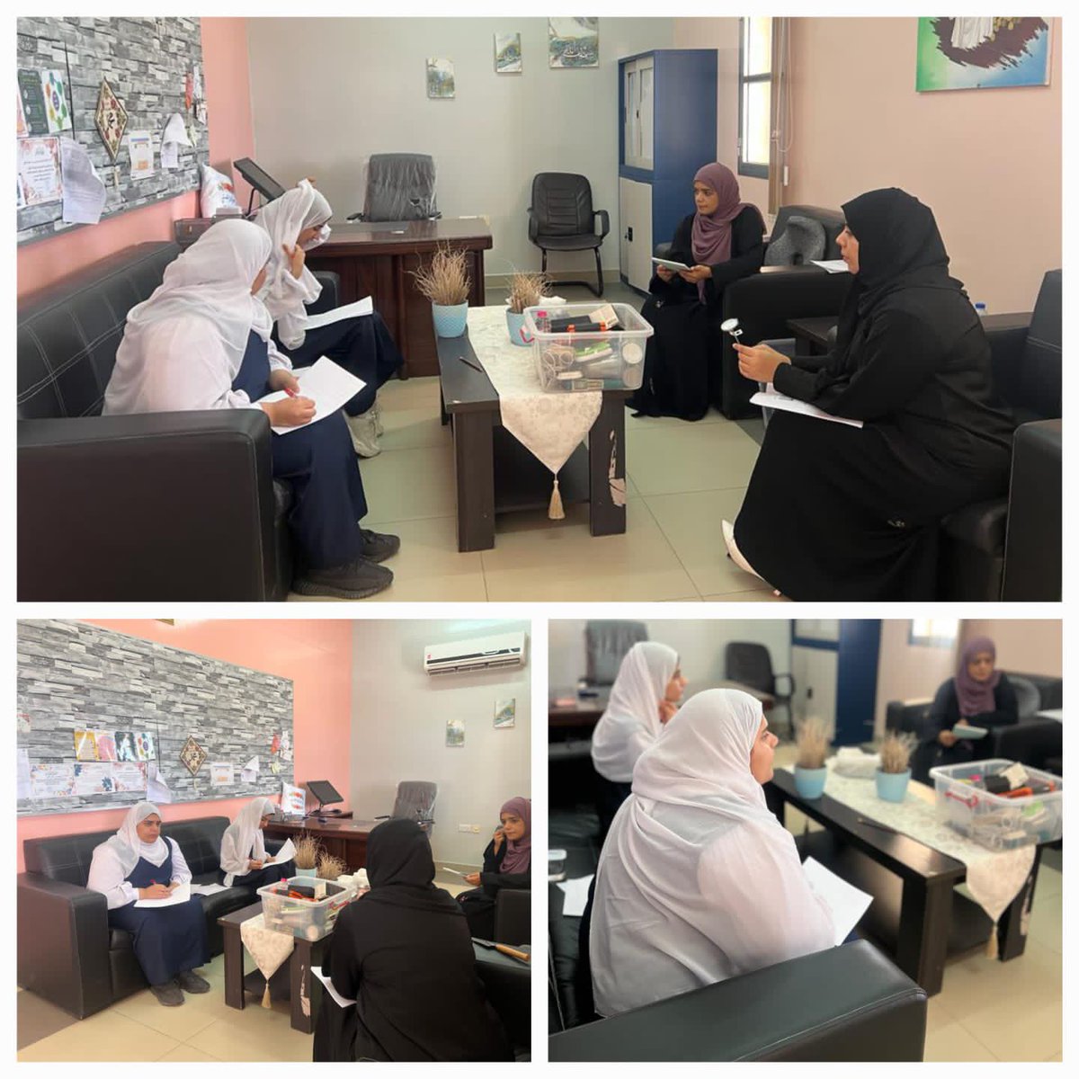 مشرفة برنامج  GLOBE البيئي
الأستاذة هيفاء الكعبية في ضيافة مدرسة @ALasma_school 
وذلك بهدف تدريب  فريق صُوان
المتأهل على مستوى المحافظة في مسابقة nxplorers على أساسيات البحث العلمي وكيفية تطبيق برتوكول التربة والماء بالتعاون مع الأستاذة رقية الفارسية مشرفة الفريق .. 
@NbatnaMoe