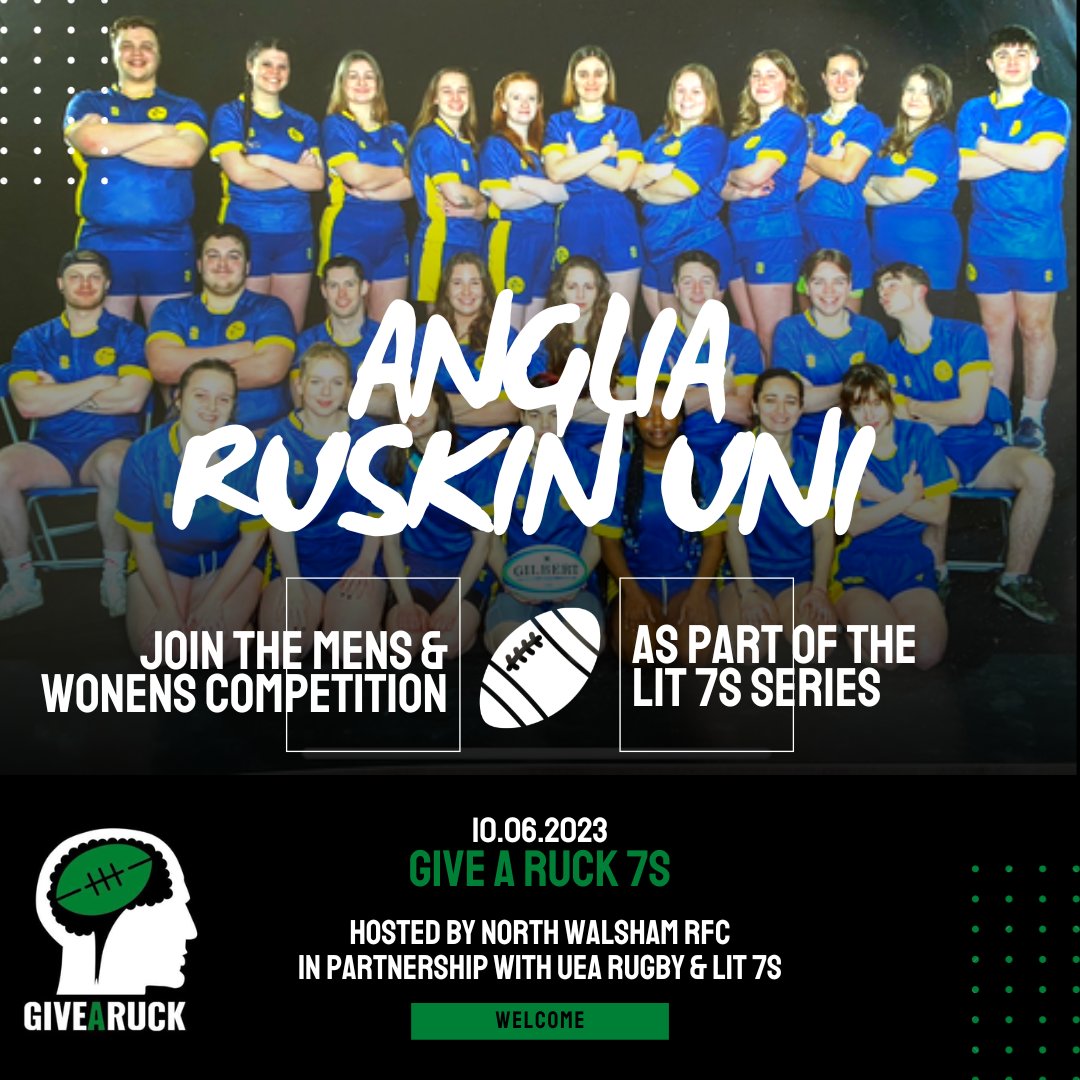 Give A Ruck (@givearuck) on Twitter photo TEAM ANNOUNCEMENT 🎺
Anglia Ruskin University have entered teams into both the Mens & Womens Competition.
Great to see the whole university rugby club getting involved!
Good luck teams, we look forward to seeing you on Saturday
<a href="/arucambsrugby/">Anglia Ruskin Rugby</a> TEAM ANNOUNCEMENT 🎺
Anglia Ruskin University have entered teams into both the Mens & Womens Competition.
Great to see the whole university rugby club getting involved!
Good luck teams, we look forward to seeing you on Saturday
<a href="/arucambsrugby/">Anglia Ruskin Rugby</a>