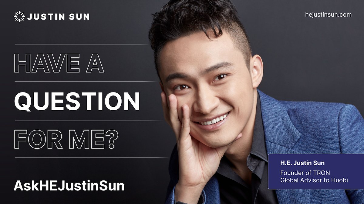 justinsuntron's tweet photo. Have a question for me?  I’ll be answering questions exclusively in this Telegram Channel 👇

https://t.co/NXSvhkHCU1

Let’s chat #crypto community! https://t.co/PUqvx0fnVC