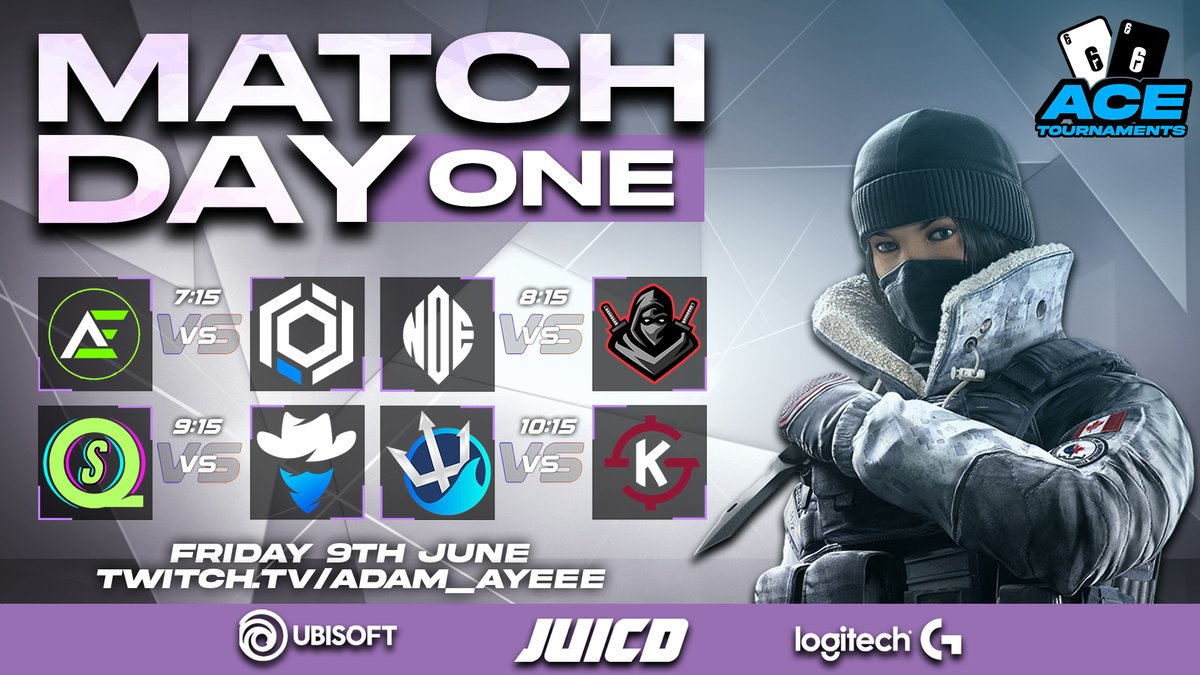 Ace Tournaments (@ace_tournys_oce) on Twitter photo ‼️ EVERYTHING STARTS THIS FRIDAY 📷 Peep the games for week 1! going to be a ripper start to the season with some awesome games and some awesome giveaways courtesy of
<a href="/UbisoftANZ/">Ubisoft ANZ</a>
<a href="/JUICDenergy/">JUICD Energy</a>
&
<a href="/LogitechG_ANZ/">Logitech G ANZ</a>
7pm AEST friday over on Twitch.tv/adam_ayeee <a href="/AdamAddamo3/">AdamAddamo3</a> ‼️ EVERYTHING STARTS THIS FRIDAY 📷 Peep the games for week 1! going to be a ripper start to the season with some awesome games and some awesome giveaways courtesy of
<a href="/UbisoftANZ/">Ubisoft ANZ</a>
<a href="/JUICDenergy/">JUICD Energy</a>
&
<a href="/LogitechG_ANZ/">Logitech G ANZ</a>
7pm AEST friday over on Twitch.tv/adam_ayeee <a href="/AdamAddamo3/">AdamAddamo3</a>