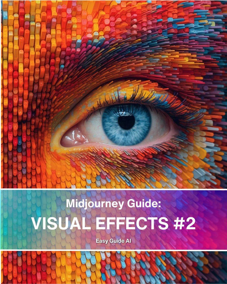 EasyGuideAI's tweet image. 📕AI Guide: Visual Effects #2

(With Copy-Paste Prompts!)

- Infrared
- Lens Flare
- Motion Blur
- Vignetting
- Texture Overlay

Which is your best?

Share your images!

#AIart  #midjourney5 #AIArtwork #AIphoto #MidjourneyArt #aiartcommunity #midjourney