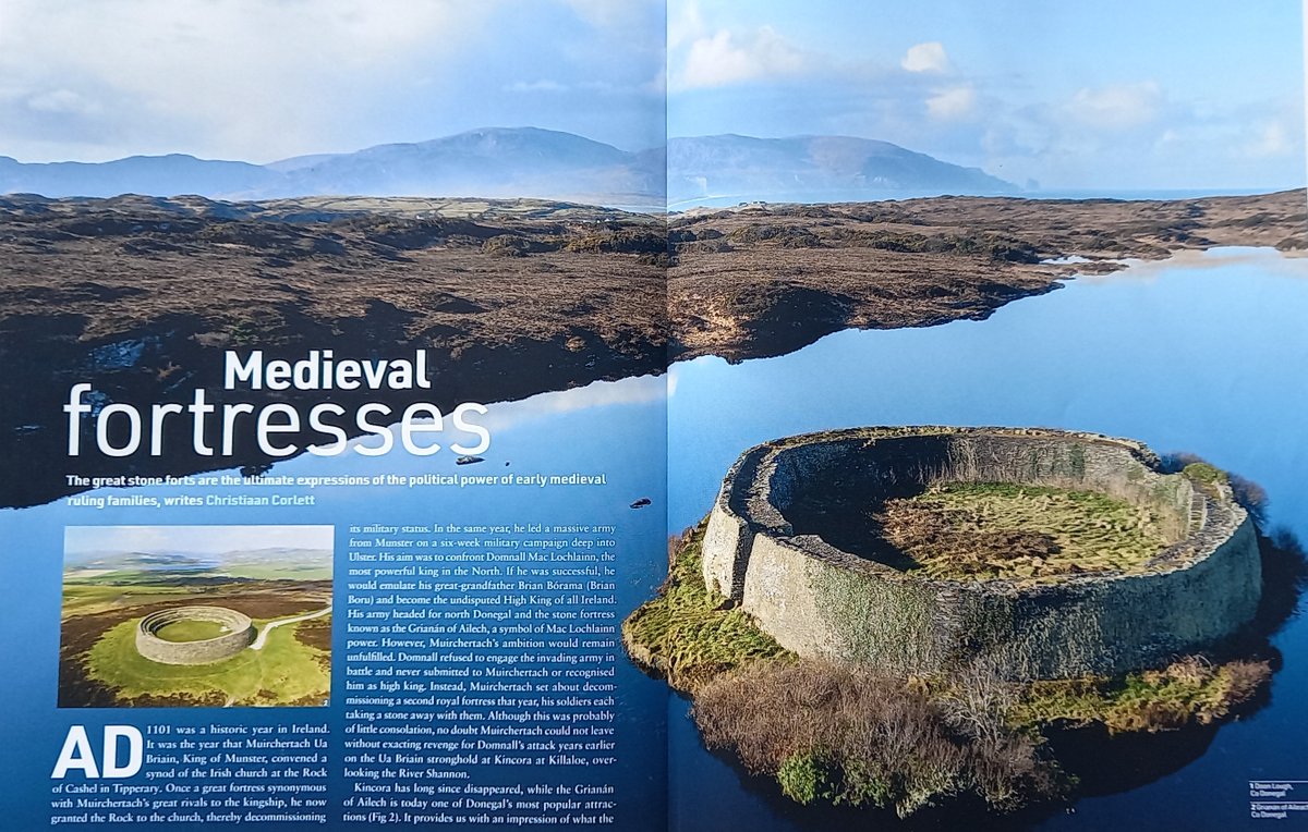 NationalMons's tweet photo. Ft. in Summer23 @IrishArtsReview
Great stone forts as expressions of political power of early medieval ruling families. Article by C Corlett with stunning images from John Lalor @nationalmons
#GrianánofAileach #DoonFort #Inishmurray #DúnEochla #DúnDúcathair #Loher #Cahercommaun https://t.co/hEnOfwnfVz