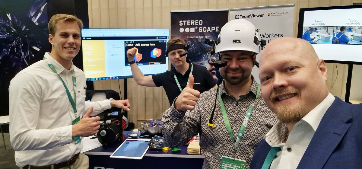 Terveisiä Manufacturing Performance Days -tapahtumasta! Stereoscapen ja <a href="/TeamViewer/">TeamViewer</a>'in ständillä voit nähdä ja kokea AR-avusteisten kenttätyöratkaisujen hienoudet ja hyödyt. 💎

#Mpdays #MPD2023 #Tampere #Tapahtuma #AR
<a href="/dimecc_fi/">DIMECC</a>