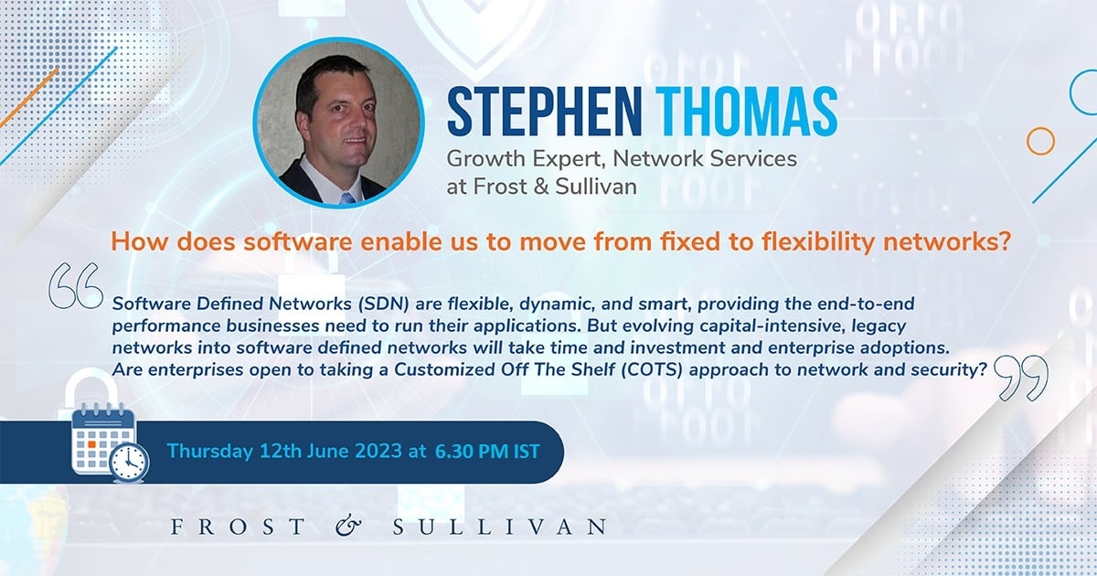 FrostSullivanIN's tweet image. .#SDN brings with it the potential of delivering high-performance #intelligentnetworks that enterprises need. 

Unlock innovative #growthopportunities for equipment vendors, network providers on 12 June. 

Register NOW for our #thinktank - hubs.la/Q01Rrz8W0

#saas #cloud