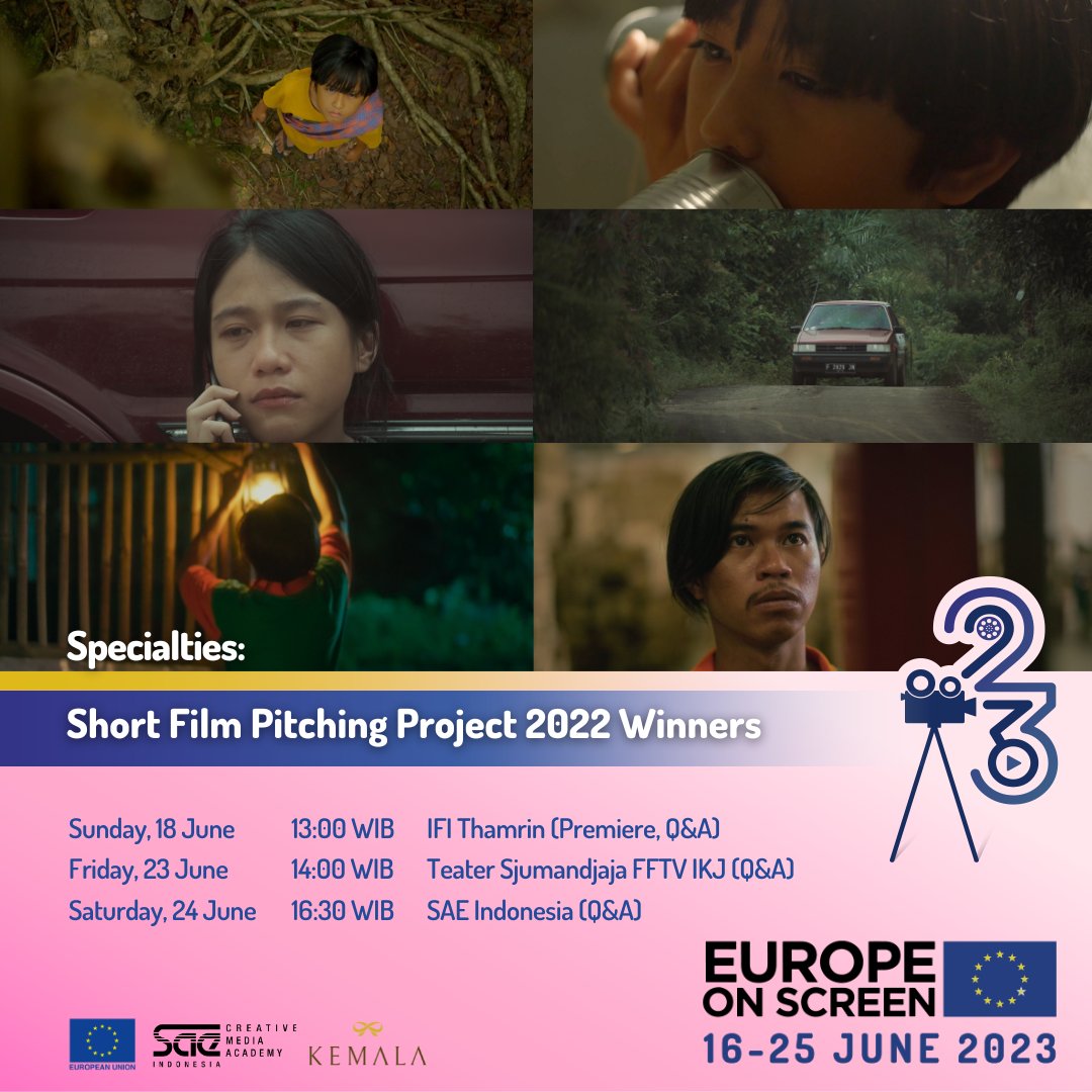In 2022, we have selected 3 projects as winners of Short Film Pitching Project (SFPP) in EoS 2022. Now watch the premiere of the 3 new short films, Winners of SFPP 2022!

Di tahun 2022, kami telah memilih 3 ide cerita film pendek sebagai pemenang Short Film Pitching Project