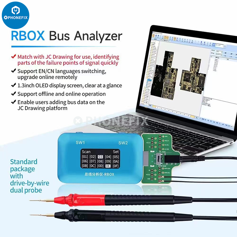 Phoebe94572967's tweet image. 🔍📱💡 NEW ARRIVAL! The #JCID RBOX bus analyzer suits for #iPhone And Android mobile phone signal failure detection!  
🔥 With its rapid detection and location capabilities, you can easily identify where your #signalfailures are happening. 📍

🚀 Get yours now. Link in Bio!