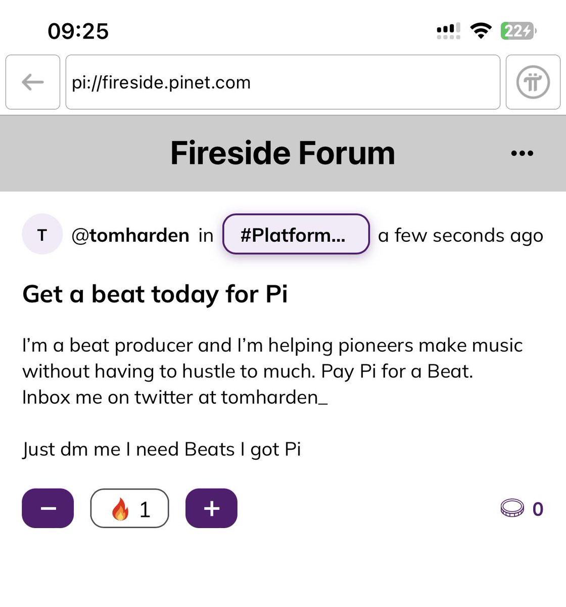 I’m making a public notice today… 

I’ll create your beats for your music, podcasts, tv shows and more for Pi. 

T&C Apply. 

@pizzashoem1 @Edwin2199 @BongoIdeas @JoeydePukka @dorisyincpa 
#piNetwork #PiPayment #PiMainnet #WWDC23 #FiresideForum @pichainmall @PiCoreTeam