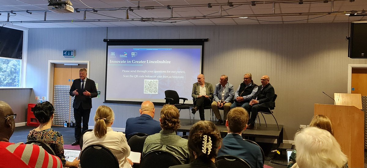 Great to be part of "Innovate in Great Lincolnshire" this morning as part of the panel encouraging companies and individuals to innovate and be aware of the huge support from <a href="/innovateuk/">Innovate UK</a> <a href="/UoLScience/">College of Science, University of Lincoln, UK</a> in Lincolnshire. Clearly a great county to be in as an Innovator!