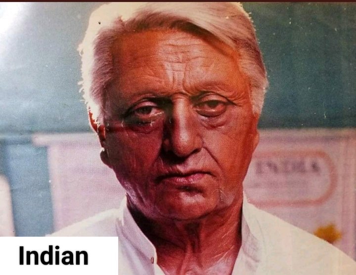 Indian 1996  was a father and son story , it's impossible to recreate the magic again in Indian 2 , original movie had a  excellent make up , but in Indian 2 poster's  , @ikamalhaasan  make up looks little fake  , but i think  #Indian2 story will not be as good as the original .